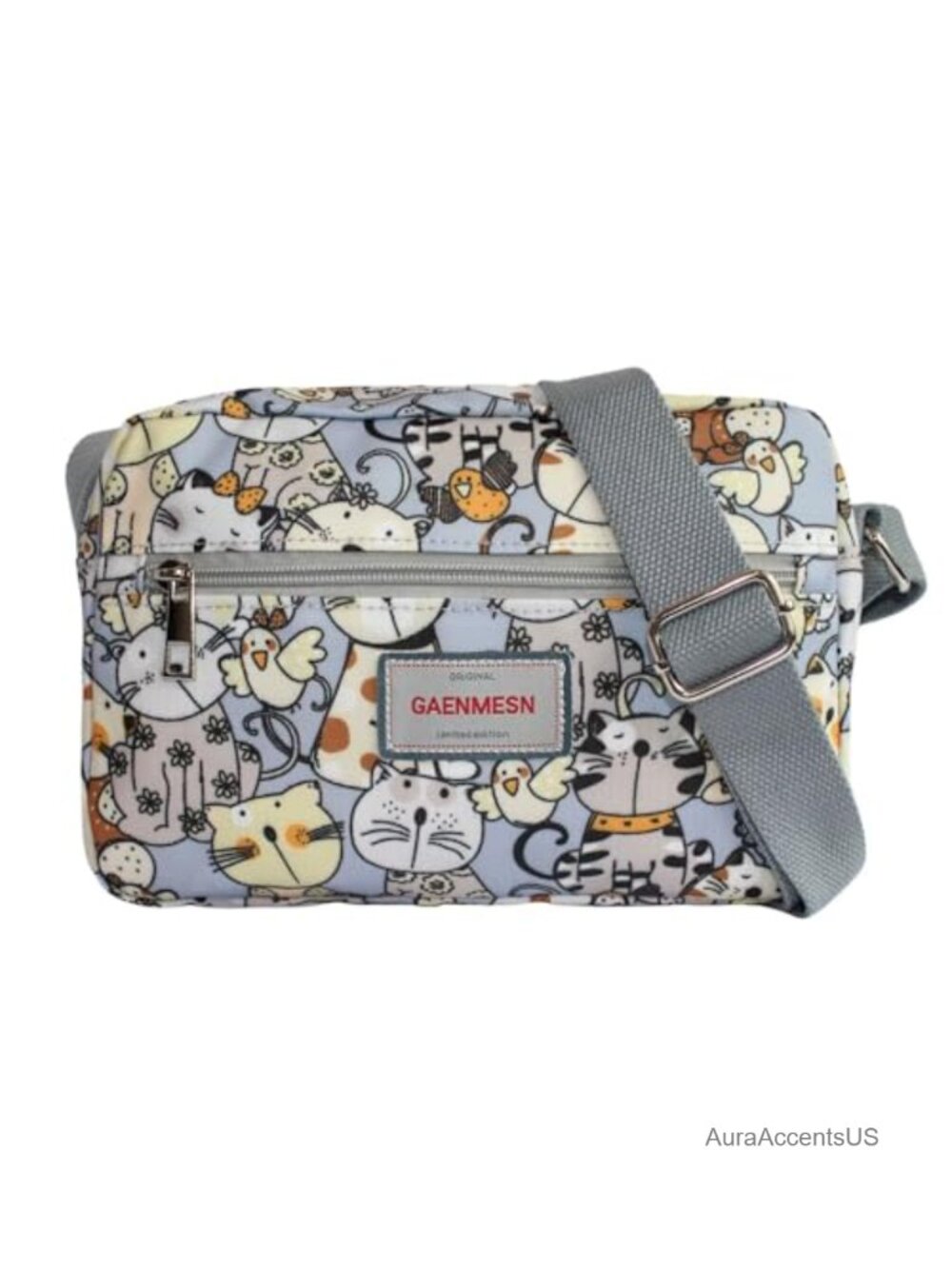 Water Resistant Floral Crossbody Bag with Adjustable Strap for Women -